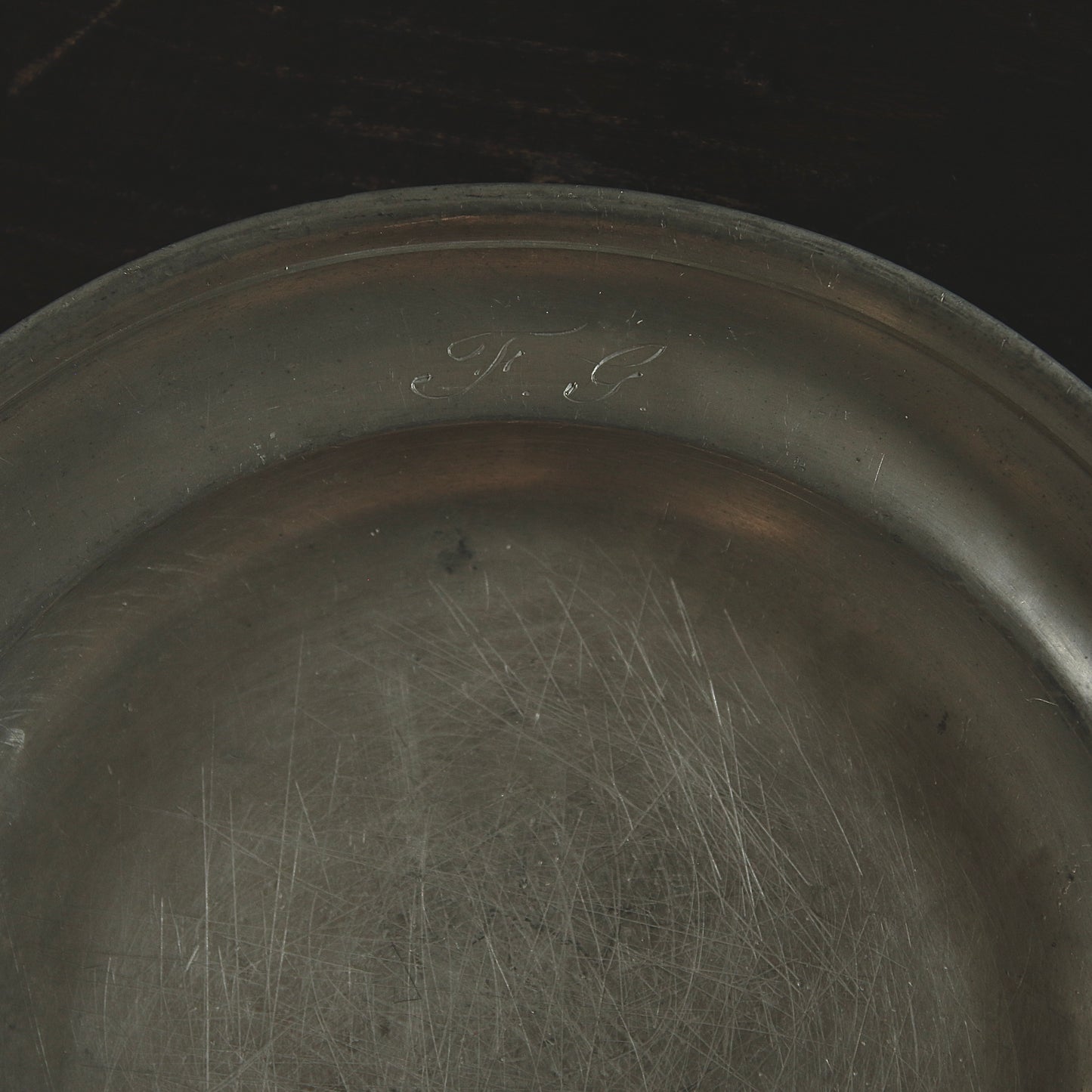 Pewter plate